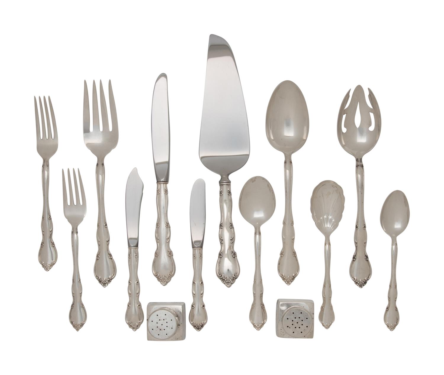 An American Silver Flatware Service