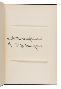 Morgan, Thomas Hunt (1866-1945). A group of 19 titles, many from the library of William Morton Wheeler, including: