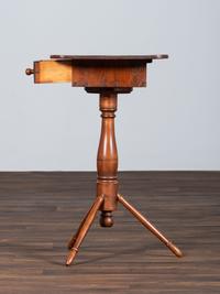 A Shaker One-Drawer Peg Leg Work Table