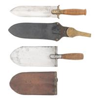 Indian War Edged Weapons: US M1880 Hunting Knife & US M1873 Entrenching Tool