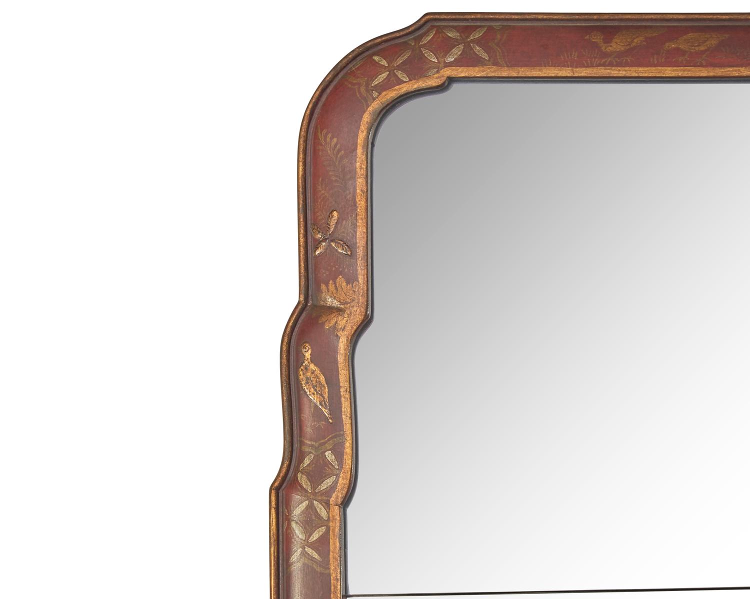 A Queen Anne Style Chinoiserie Looking Glass