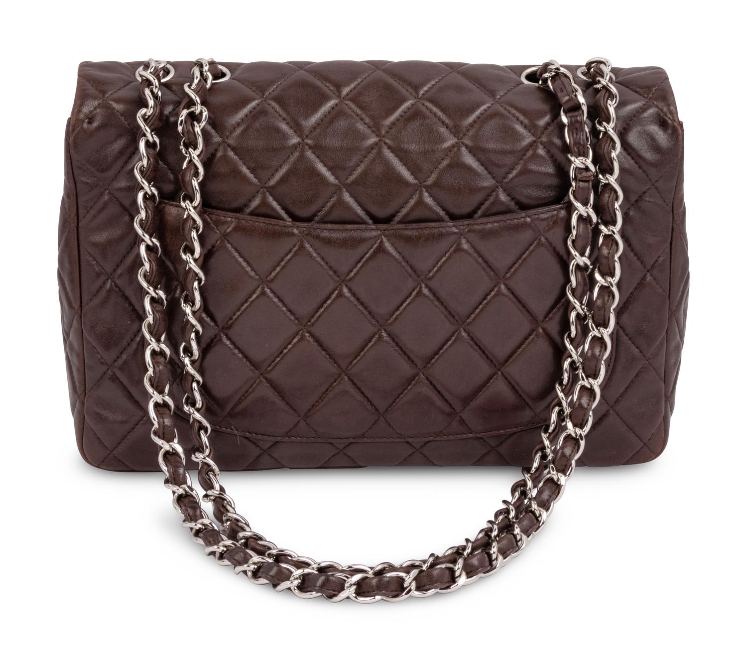 Chanel Brown Leather Flap Bag, 2008-09