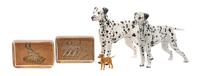 A Group of Five Dalmatians Width of widest 9 inches.