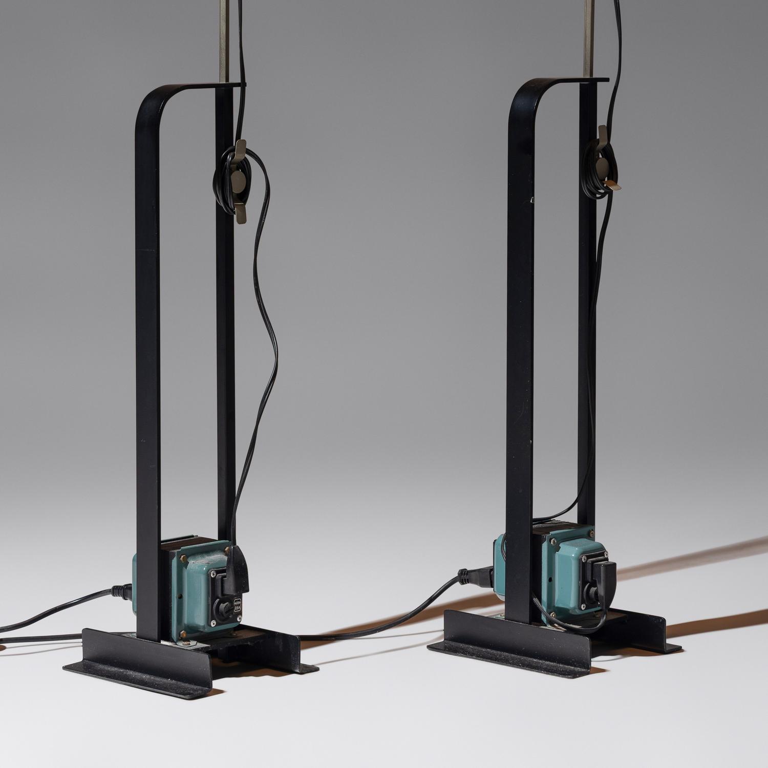 Achille and Pier Jacomo Castiglioni — Pair of Toio Floor Lamps, 1962 Flos, Italy