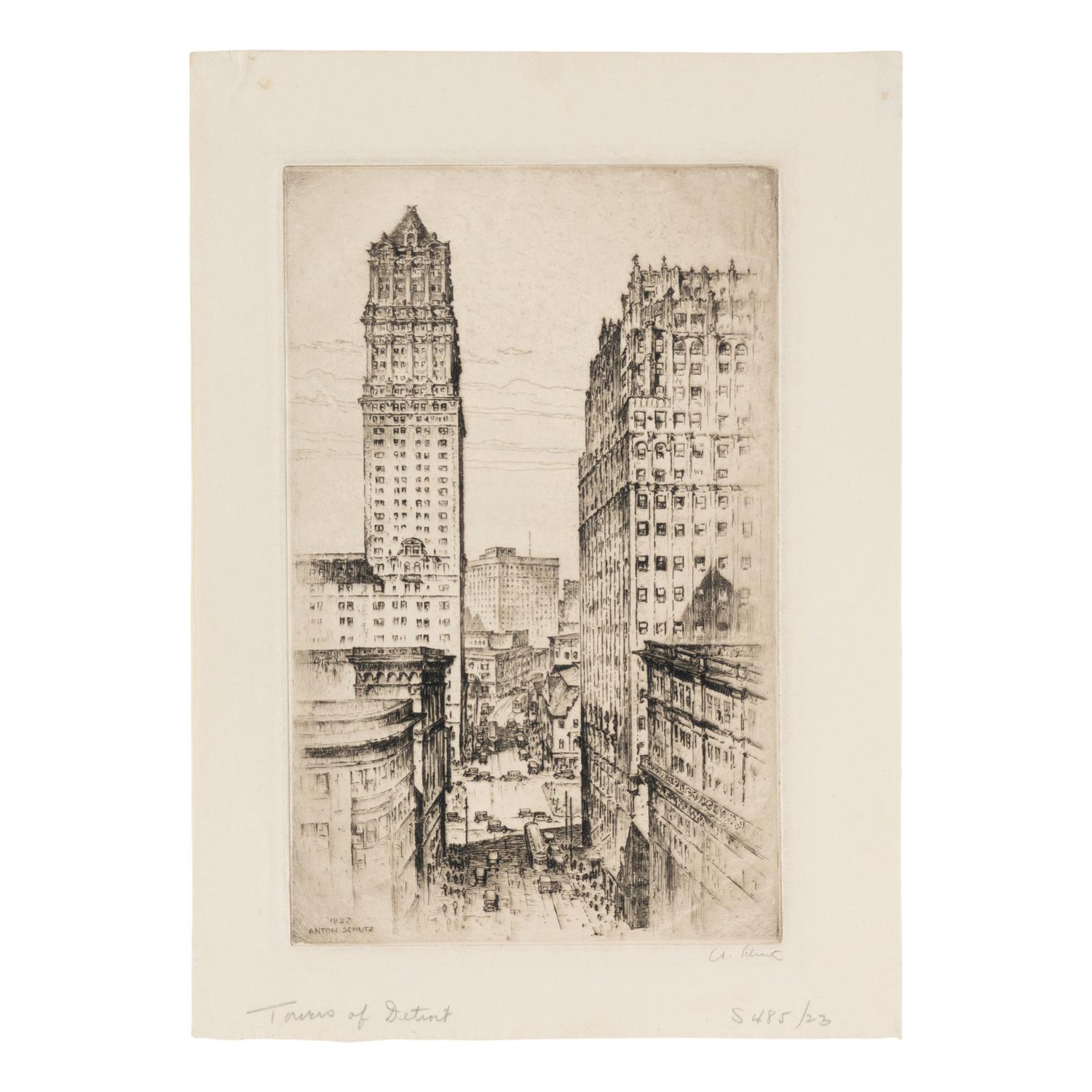 Six Cityscape Etchings