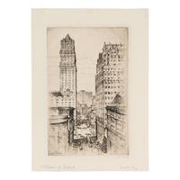 Six Cityscape Etchings