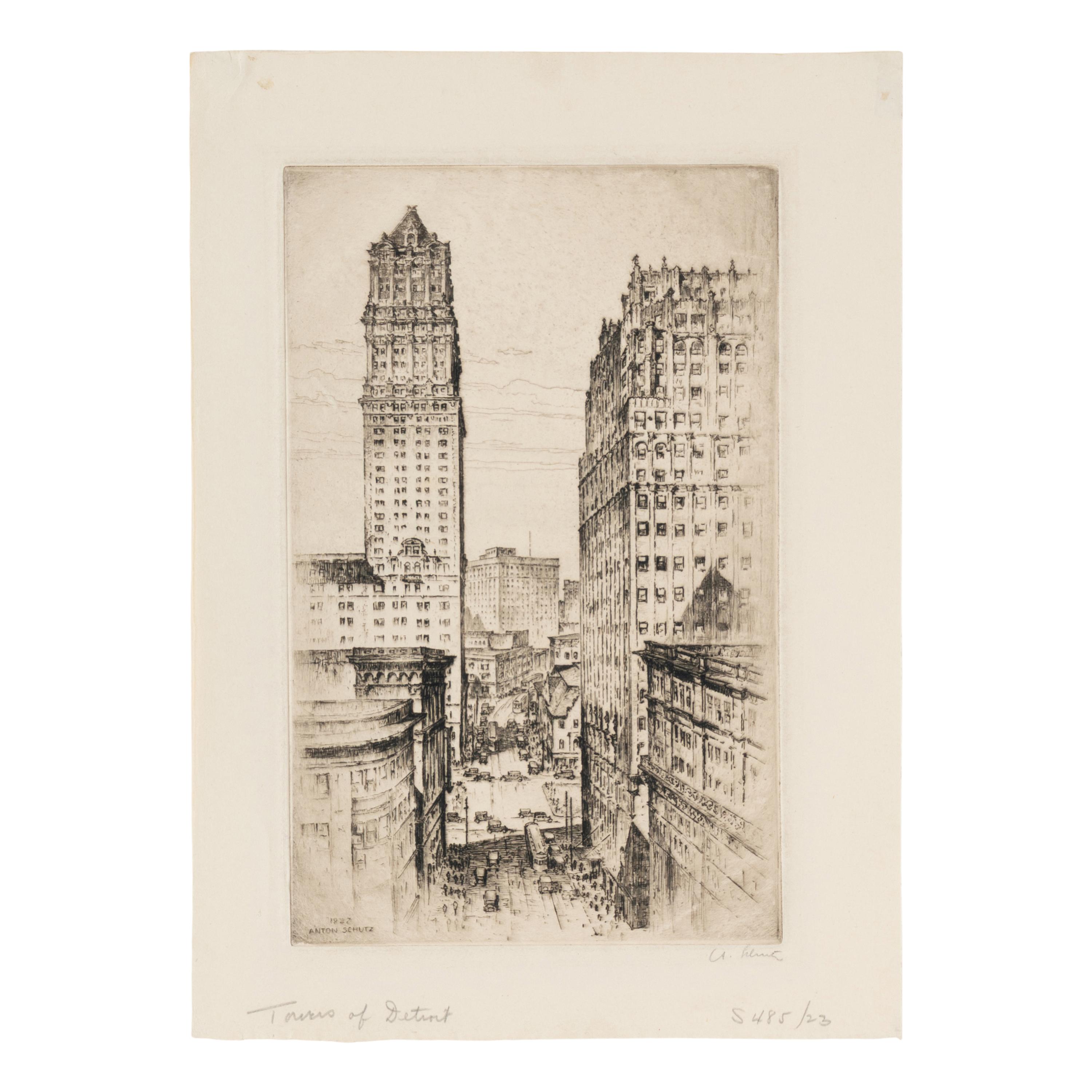 Six Cityscape Etchings