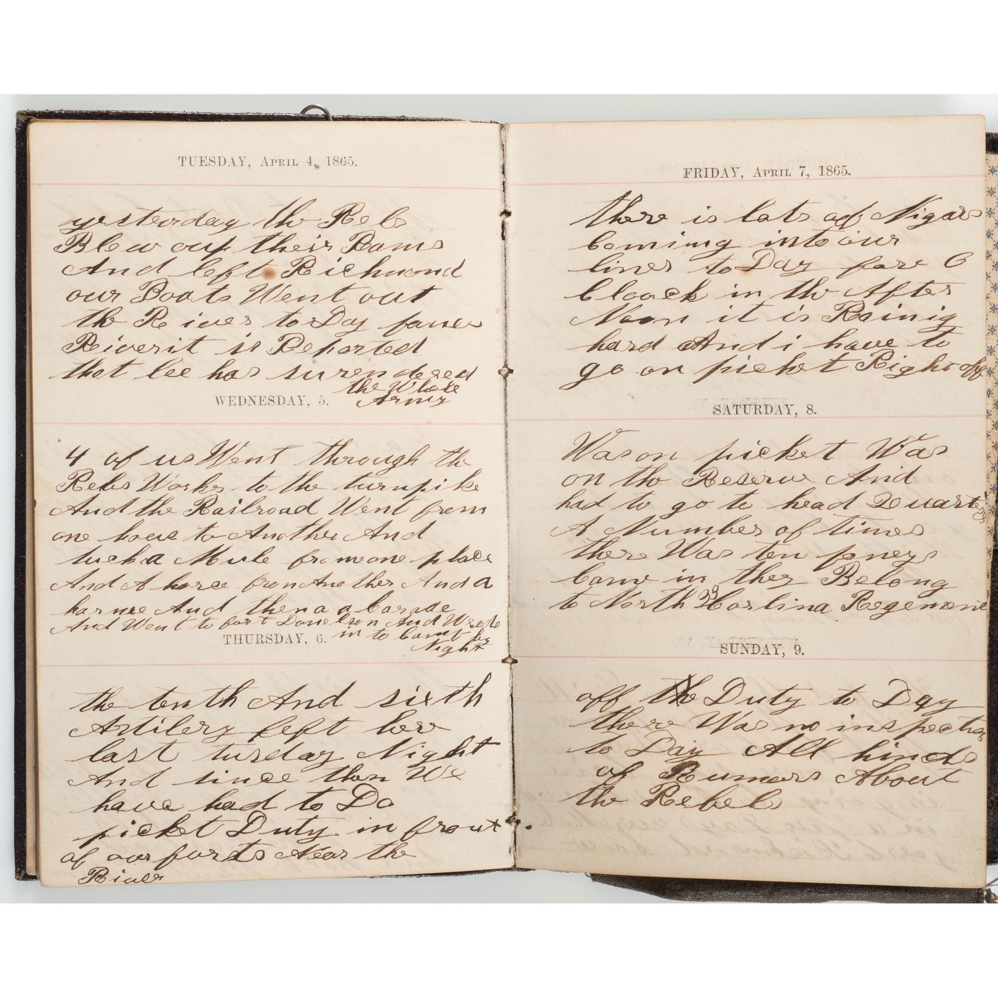Civil War Diary of Thomas Mains, 33rd Independent Battery, Light Artillery, NYSV