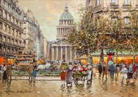 Place du Luxembourg et le Panthéon, 1900