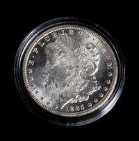 A United States 1885-CC Morgan Silver Dollar