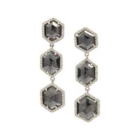 BLACK AND WHITE DIAMOND EARRINGS