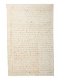 [CIVIL WAR - NAVY]. WILBUR, H.P. Autograph letter signed ("H.P. Wilbur") to a "Mr. Hyde." "Young's Point Near Vicksburg," 27 March 1863.