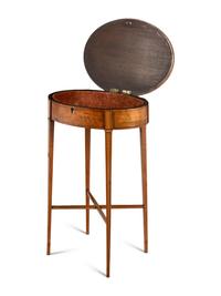 A George III Satinwood Work Table