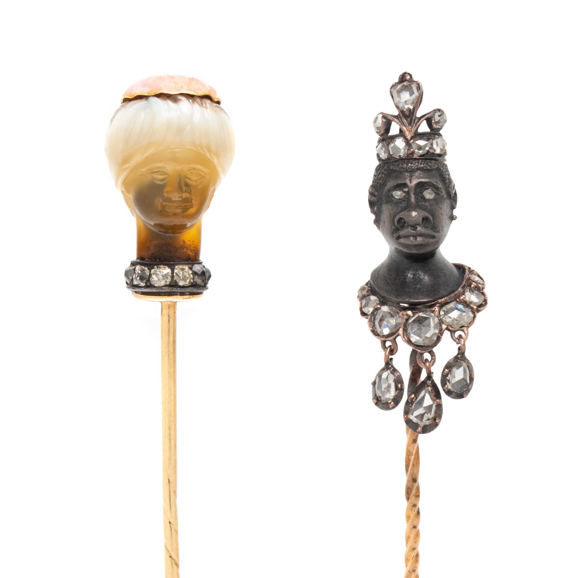 COLLECTION OF FIGURAL STICK PINS