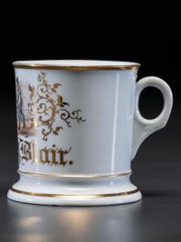 A Dock Worker's Porcelain Occupational Shaving Mug