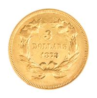 United States of America (1878), $3 Gold Piece — $3 Gold Piece-Philadelphia