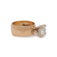 YELLOW GOLD AND CLARITY ENHANCED DIAMOND RING