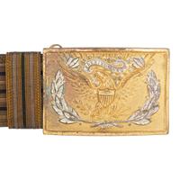 Indian Wars Era Officer's Sword Belt with Detachable Sword Hangers