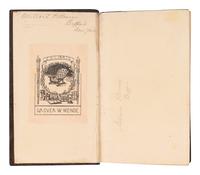 [FILLMORE, Millard (1800-1874), his copy]. STEWART, John. Stable Economy: A Treatise on the Management of Horses, in relation to Stabling, Grooming, Feeding, Watering, and Working . New York: D. Appleton & Co., 1845.