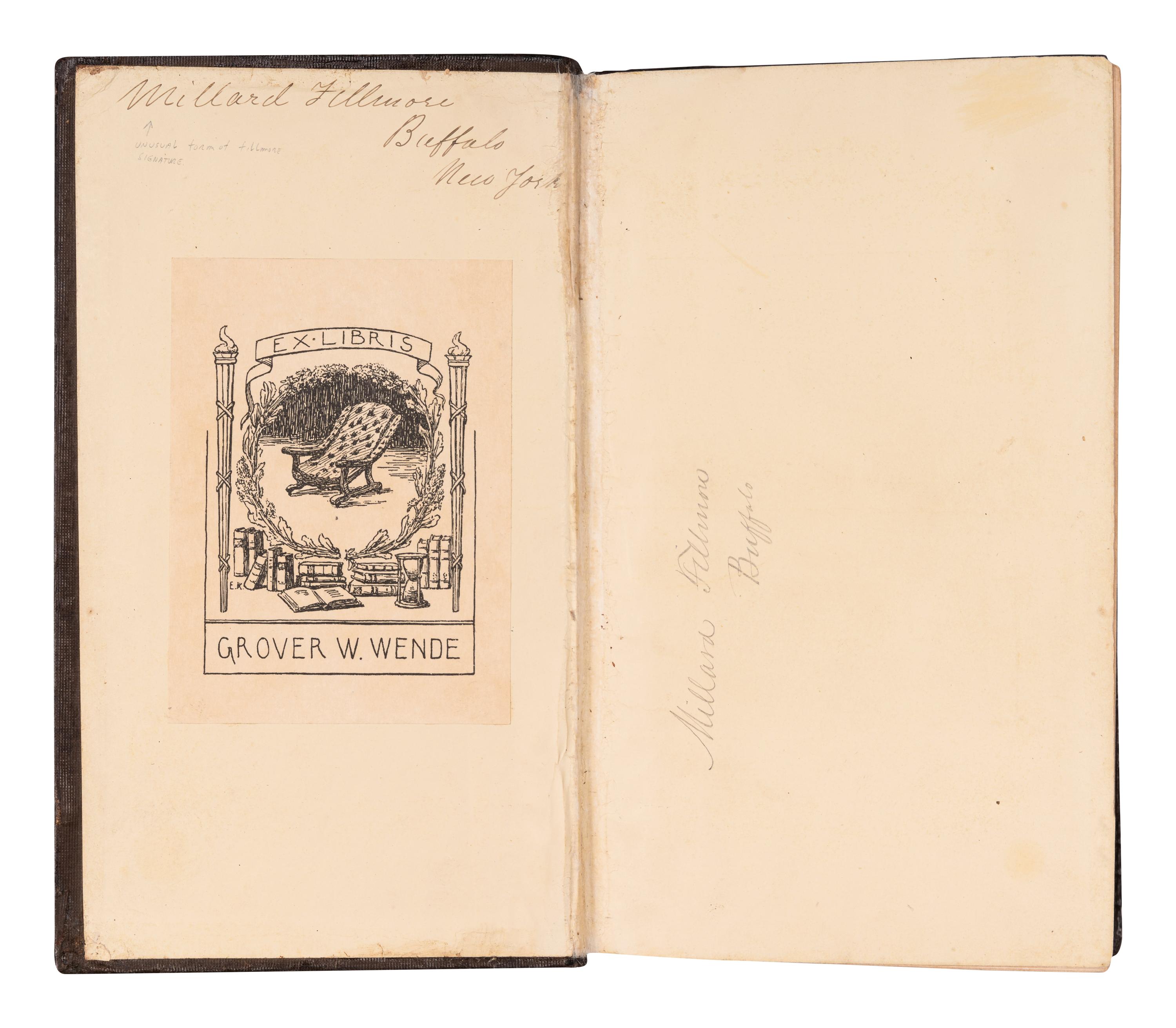[FILLMORE, Millard (1800-1874), his copy]. STEWART, John. Stable Economy: A Treatise on the Management of Horses, in relation to Stabling, Grooming, Feeding, Watering, and Working . New York: D. Appleton & Co., 1845.