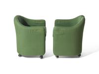 Pair of Split-Back lounge chairs for Tecno, c. 1960