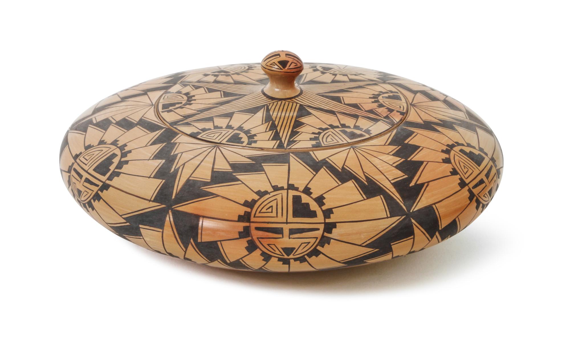 Kathy Adams (20th Century), Hopi Height 3 1/2 x diameter 7 inches.
