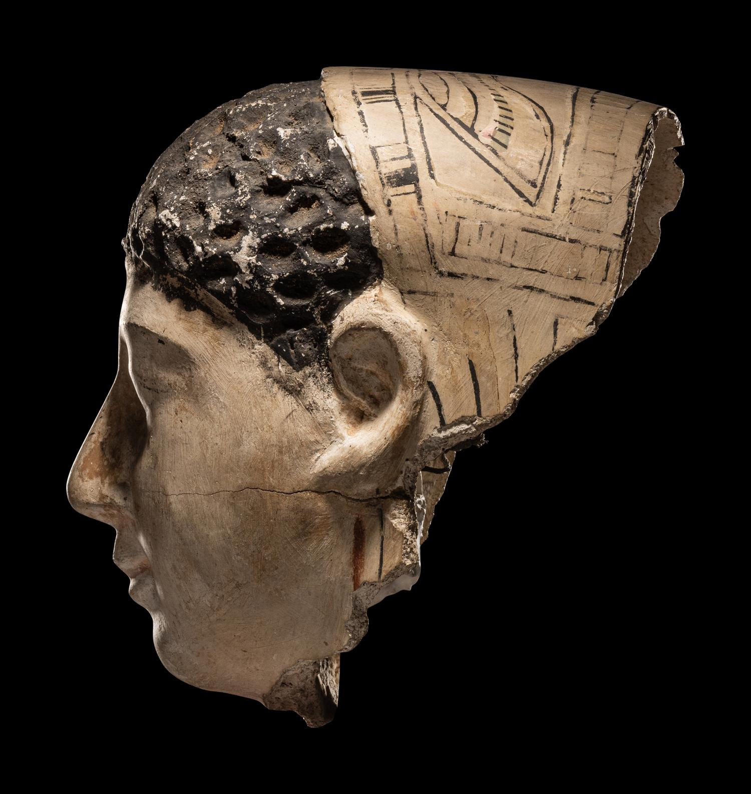 An Egyptian Cartonnage Mummy Mask