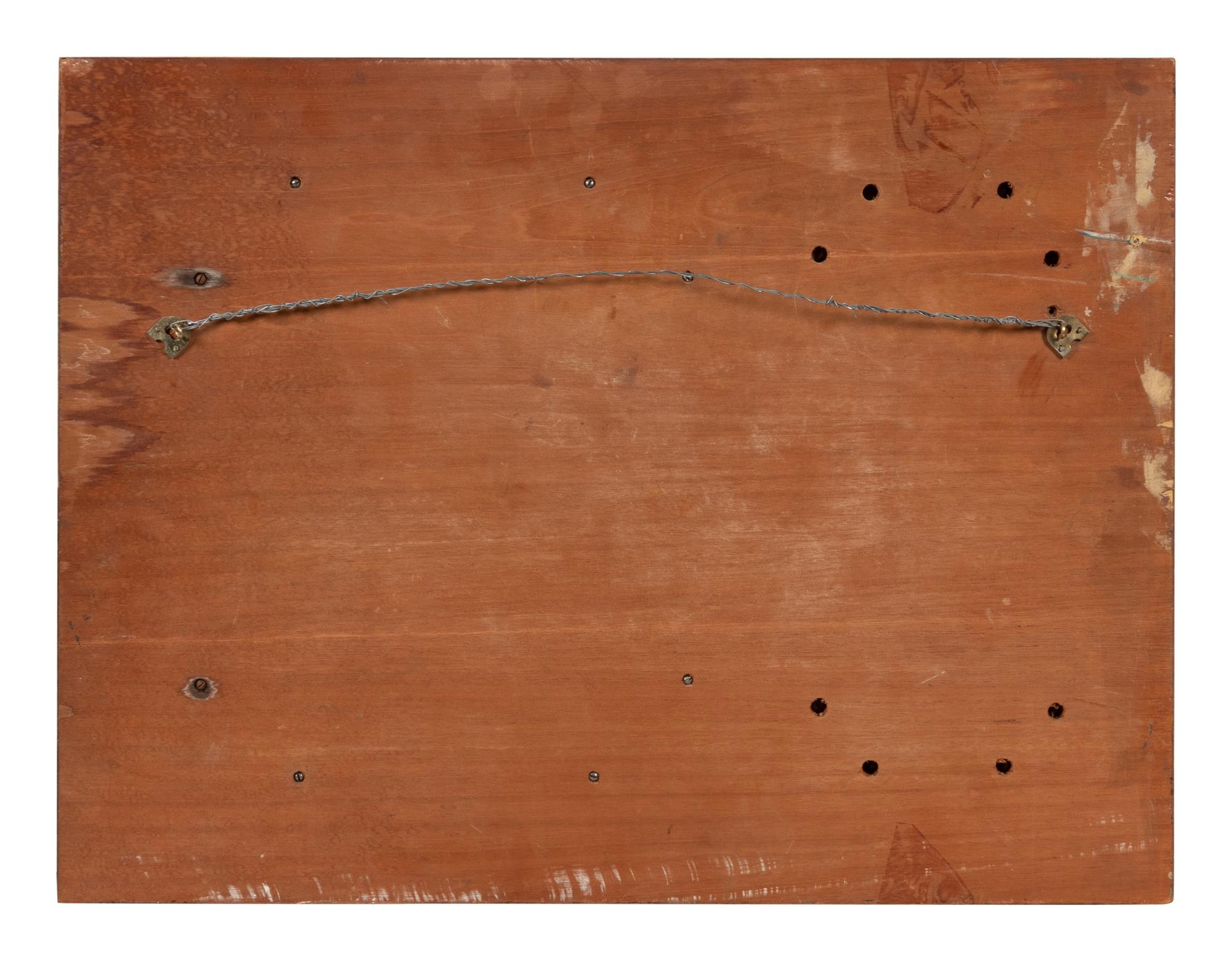 Untitled Abstraction , accompanied by a photograph of the artist