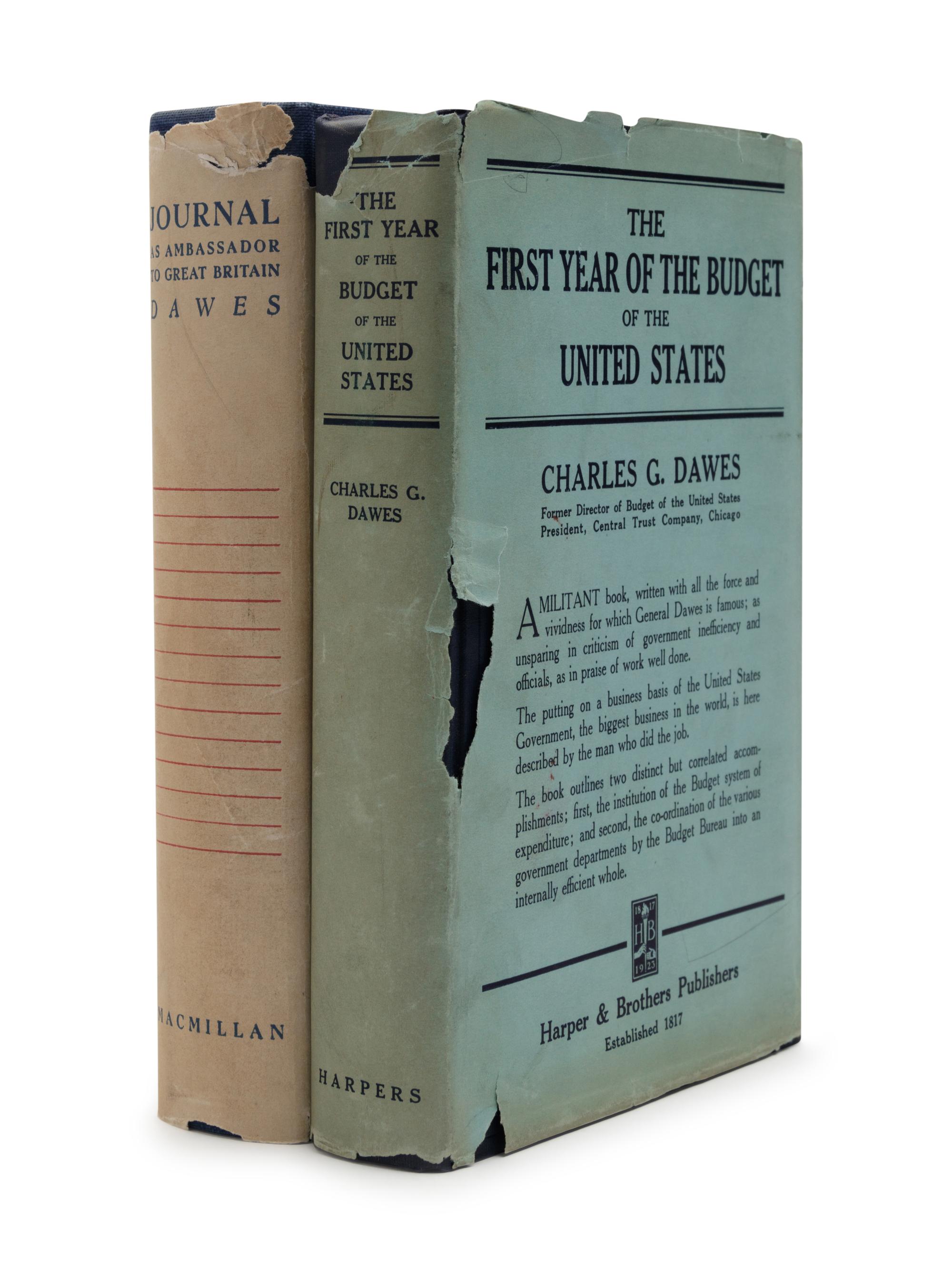 DAWES, Charles G. (1865-1951). The First Year of the Budget of the United States . New York and London: Harper & Brothers, 1923.