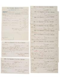 [CIVIL WAR] -- [DRAFT RIOTS]. Archive related to the New York City Draft Riots of 1863, incl. substitute bounty forms, correspondence, damage reimbursement checks, and more.