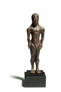 A Greek Bronze Kouros
