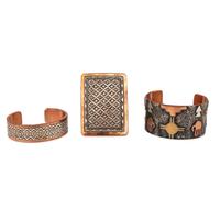Navajo and Kewa Mixed Metal Cuff Bracelets and Belt Buckle