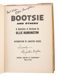 HARRINGTON, Ollie (1912-1995). HUGHES, Langston (1901-1967). Bootsie and Others: A Selection of Cartoons by Ollie Harrington. New York: Dodd, Mead & Company, 1958.