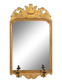 A George I Style Giltwood Girandole Mirror