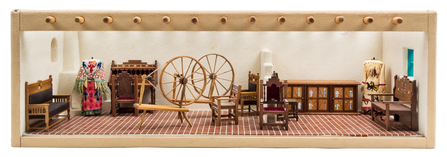 A Southwestern Style Room Height 9 3/4 x width 30 x depth 12 1/4 inches. — Various Makers