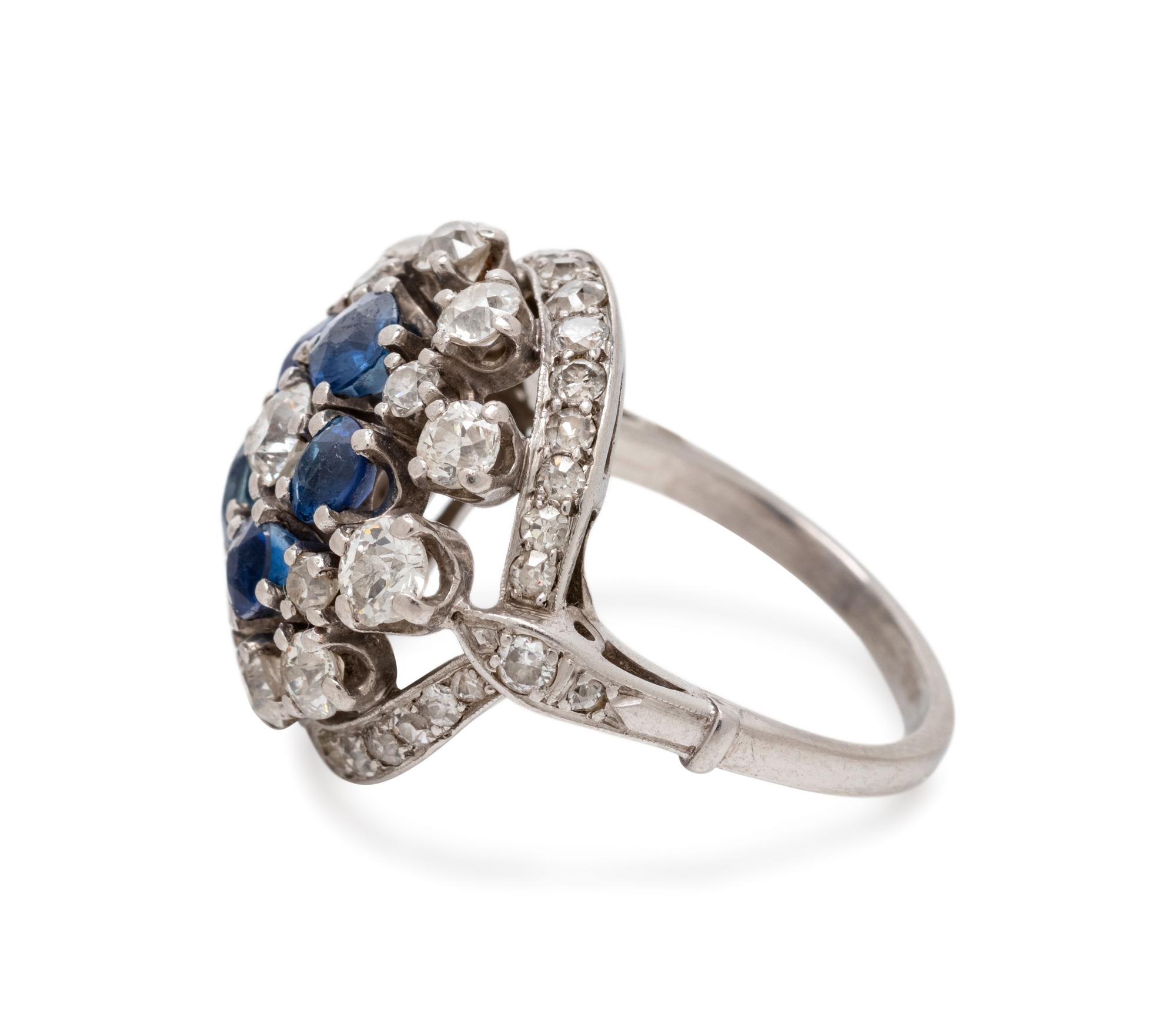 SAPPHIRE AND DIAMOND RING