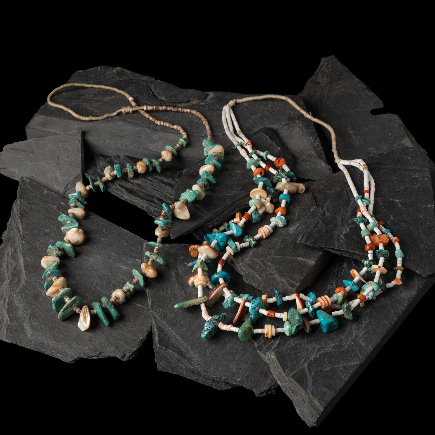 Pair of Kewa Tab Necklace