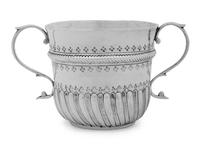 A George I Britannia Silver Caudle Cup