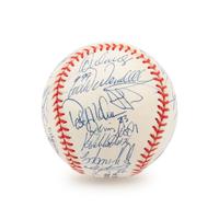 A 2000 National League Champion New York Mets Team Signed Autograph Baseball - 31 Signatures (Beckett Authentication Services Letter)