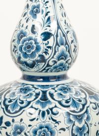 A Group of Eight Blue and White Earthenware Vases, Primarily Delft