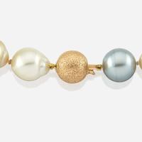 A strand of baroque cultured pearls