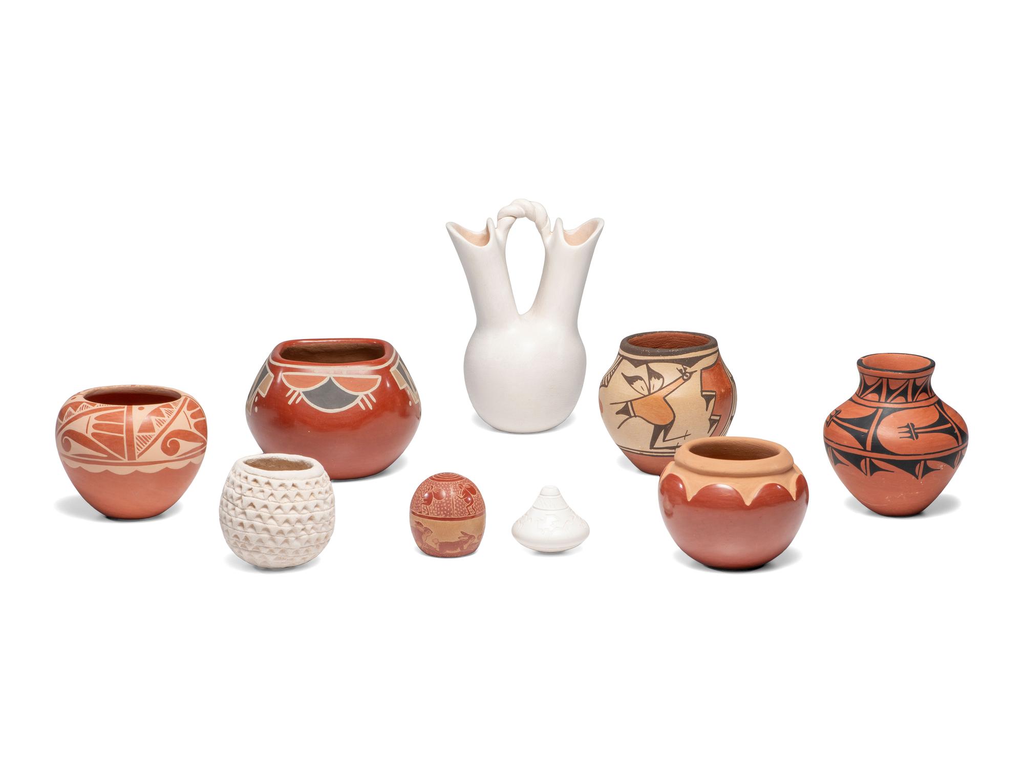 Group of Pueblo Pottery