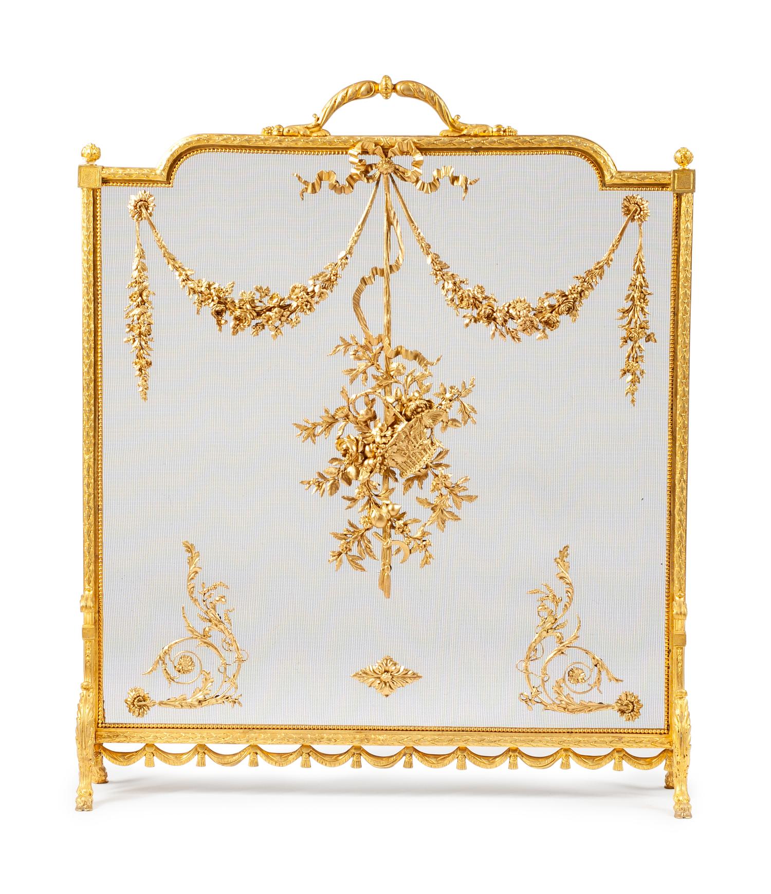 A Pair of French Renaissance Revival Carved Giltwood Armchairs