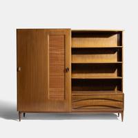 Wardrobe/Bookcase with Sliding Door