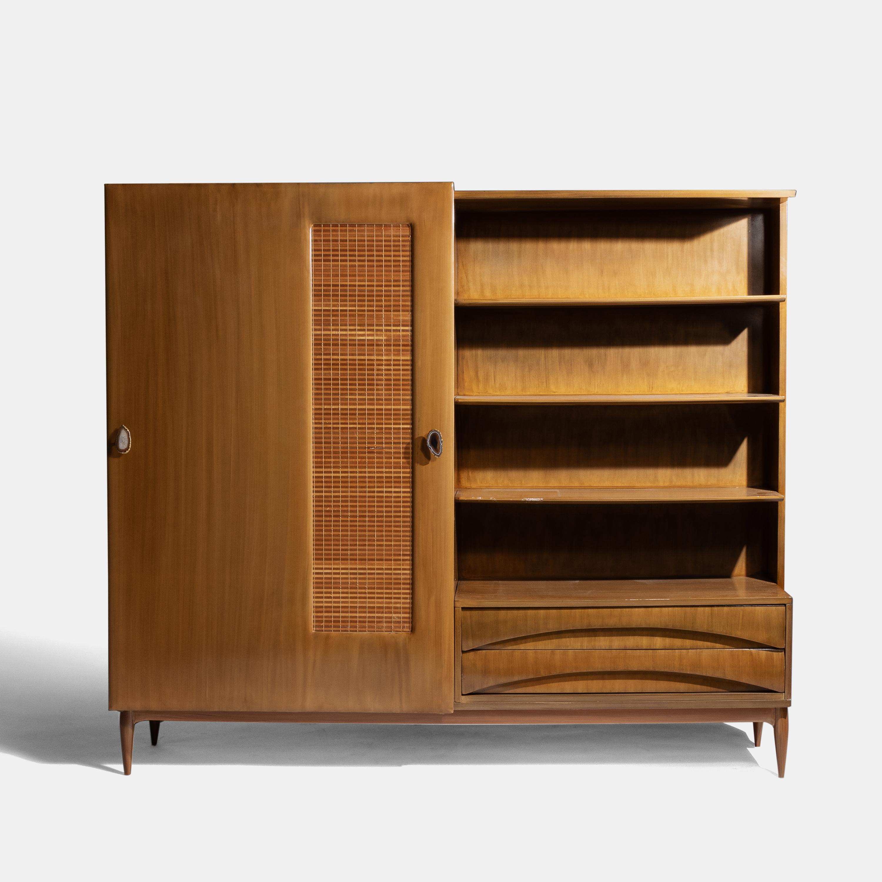 Wardrobe/Bookcase with Sliding Door