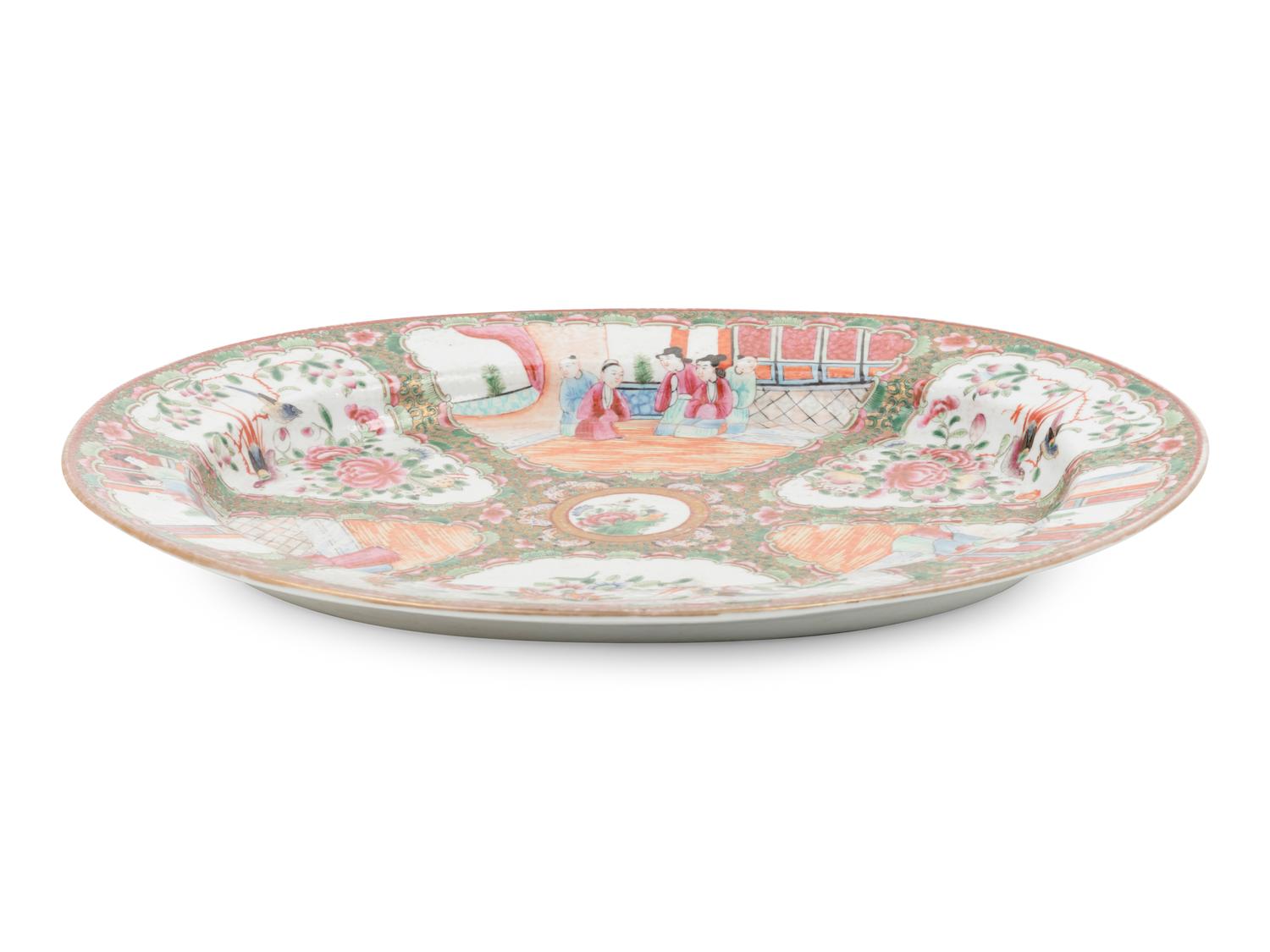 A Rose Medallion Porcelain Platter
