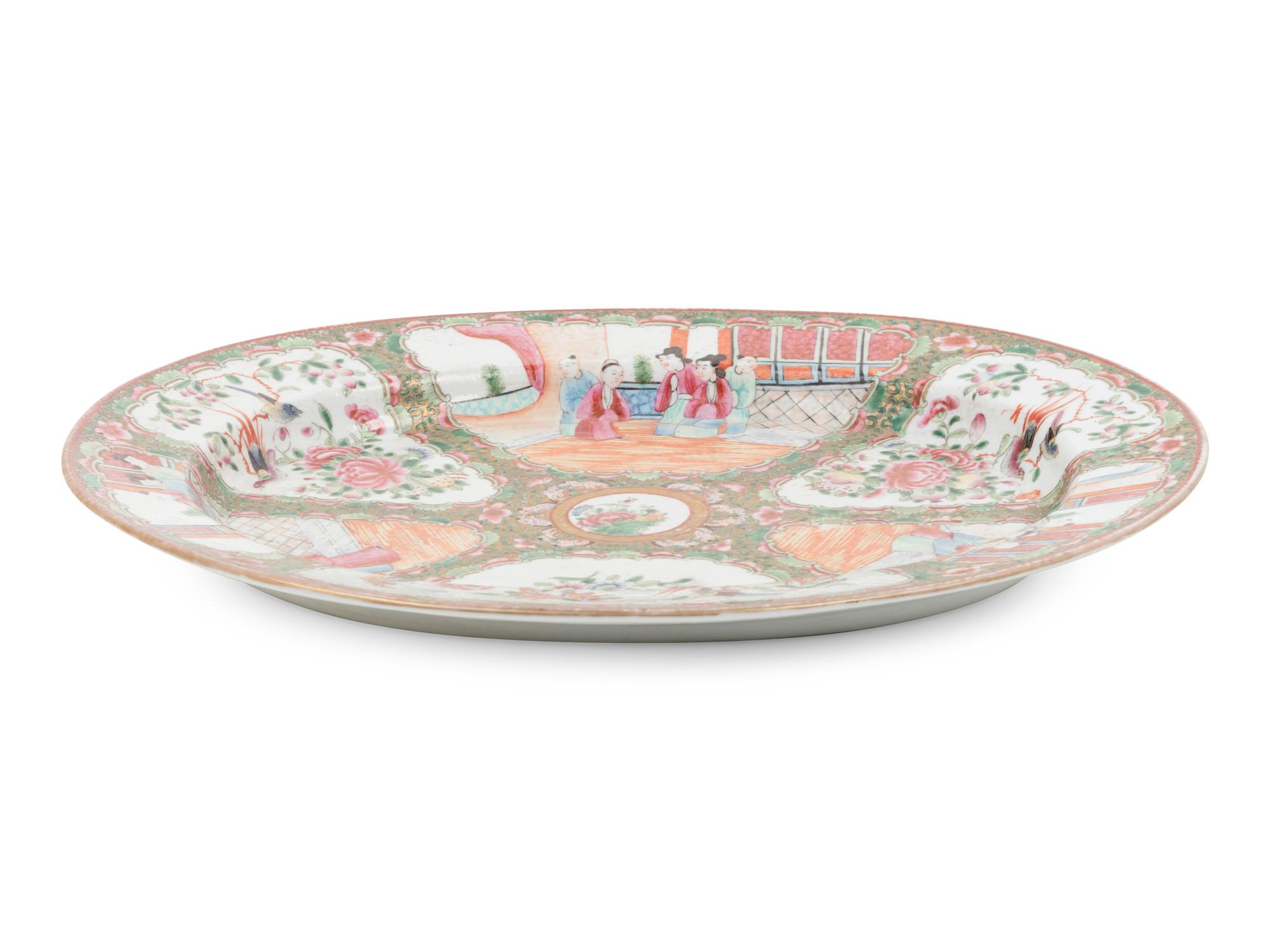 A Rose Medallion Porcelain Platter