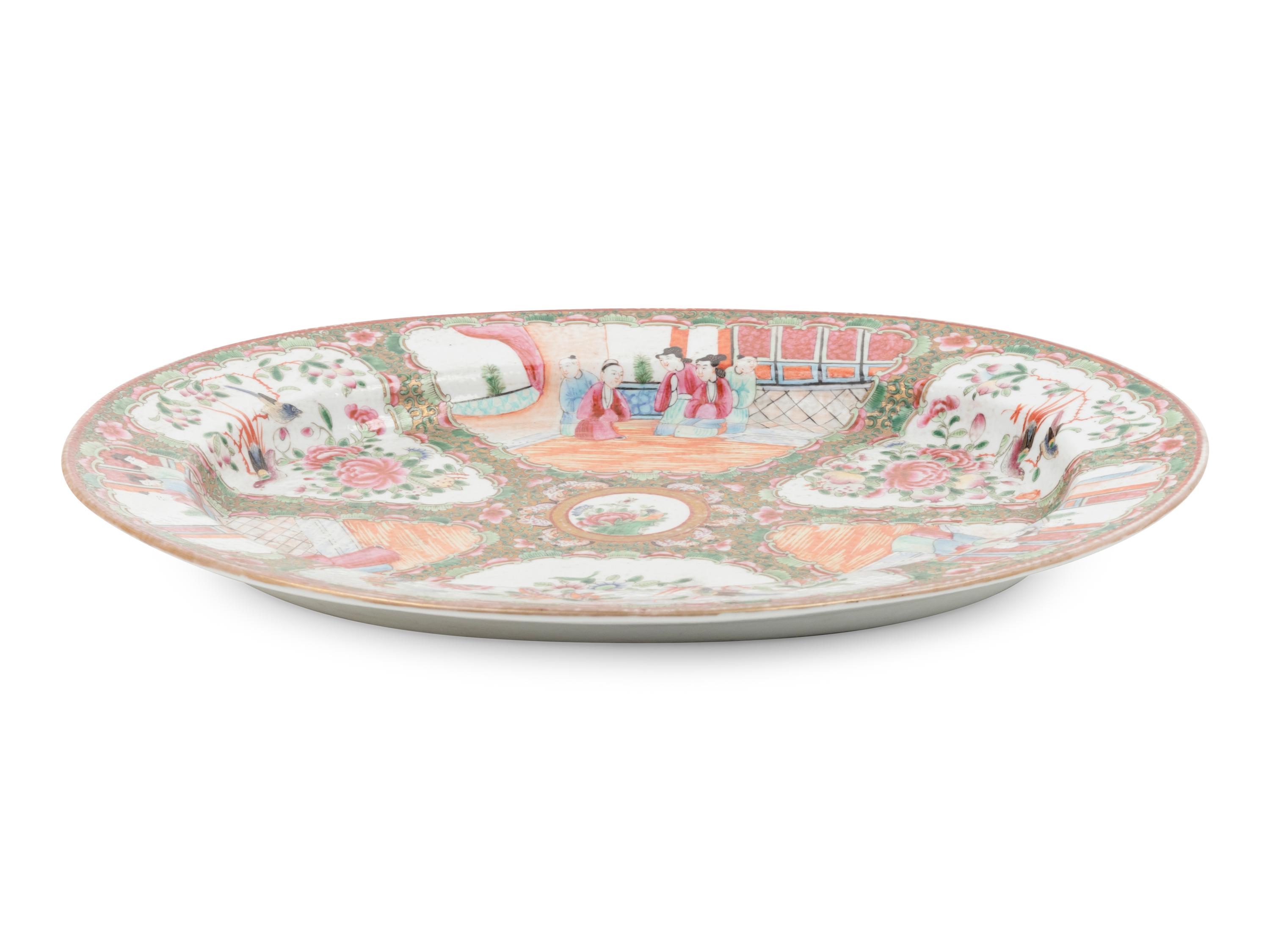 A Rose Medallion Porcelain Platter