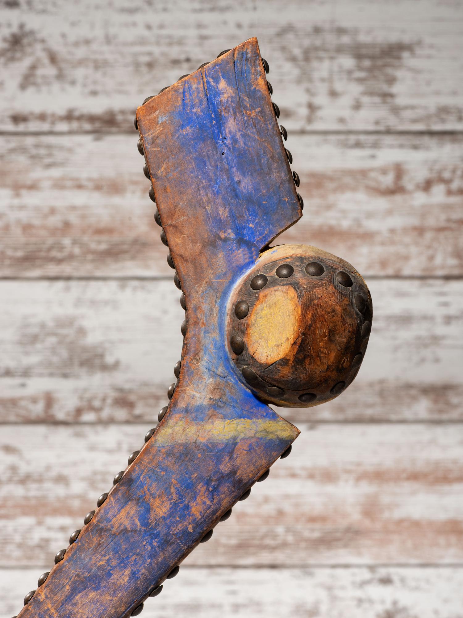 Eastern Plains Painted and Tacked Gunstock Ball Club