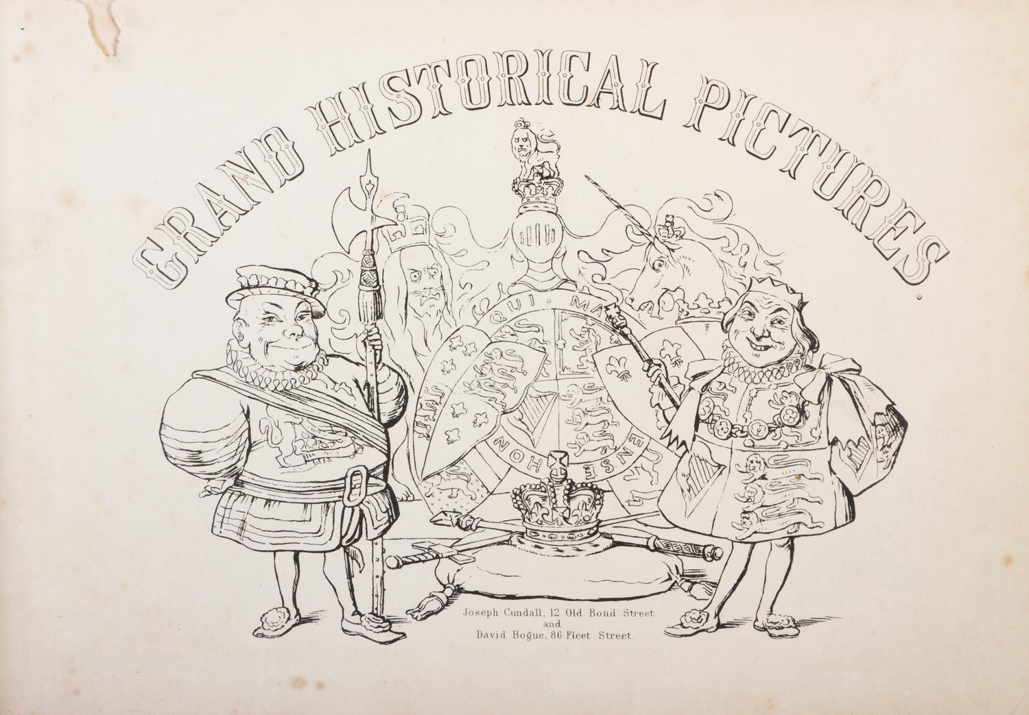 (ENGLISH COMIC HISTORY) Grand Historical Pictures. London, n.d. With 25 lithographs.